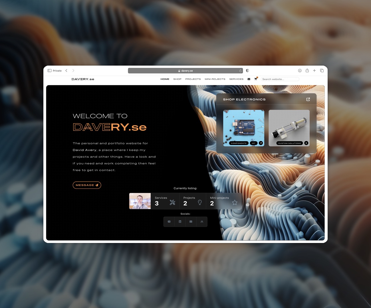 Project 'About' section image